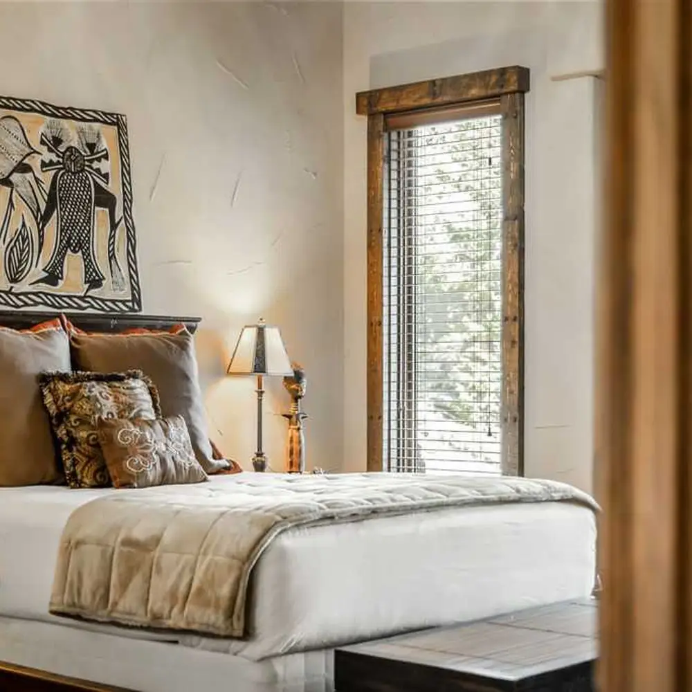 Bedroom 3 with a queen bed, private balcony, and a private full ensuite bathroom