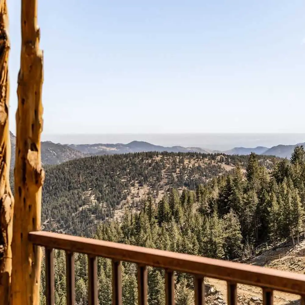 View from the office's private balcony