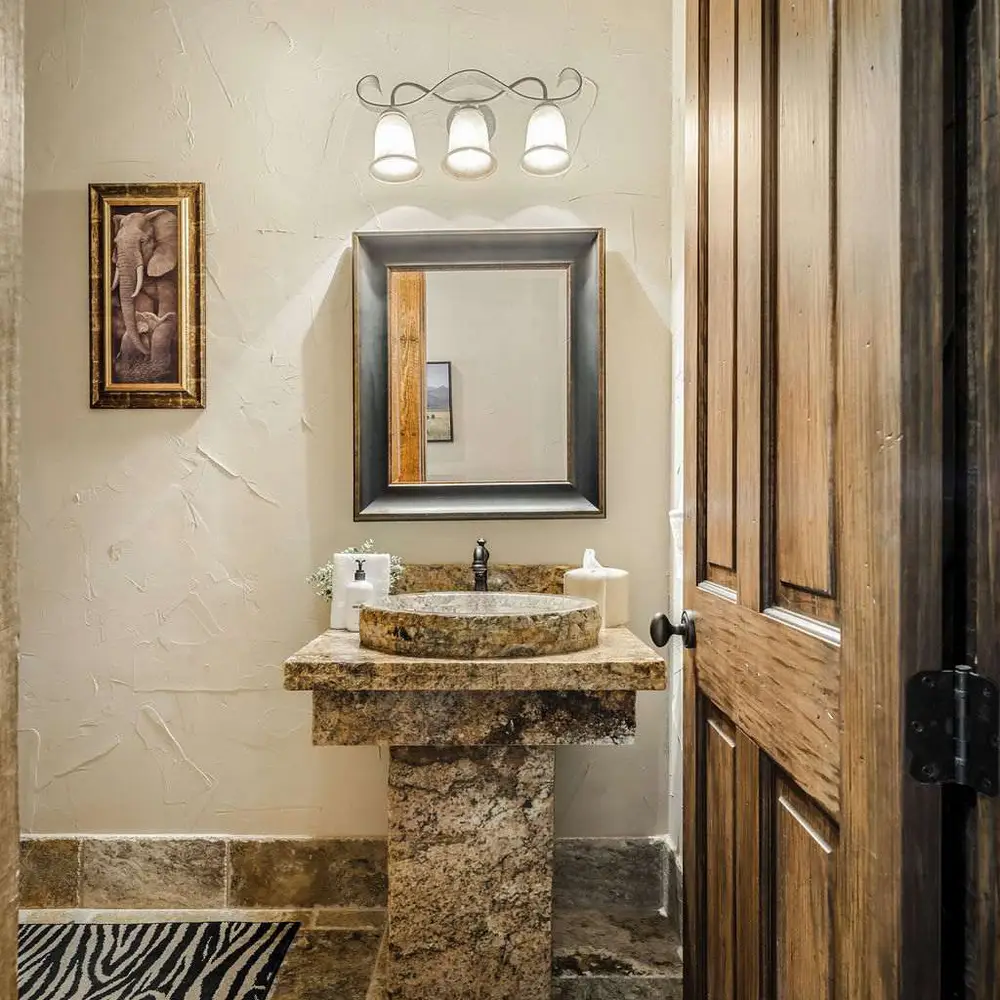 Half bathroom on the second level