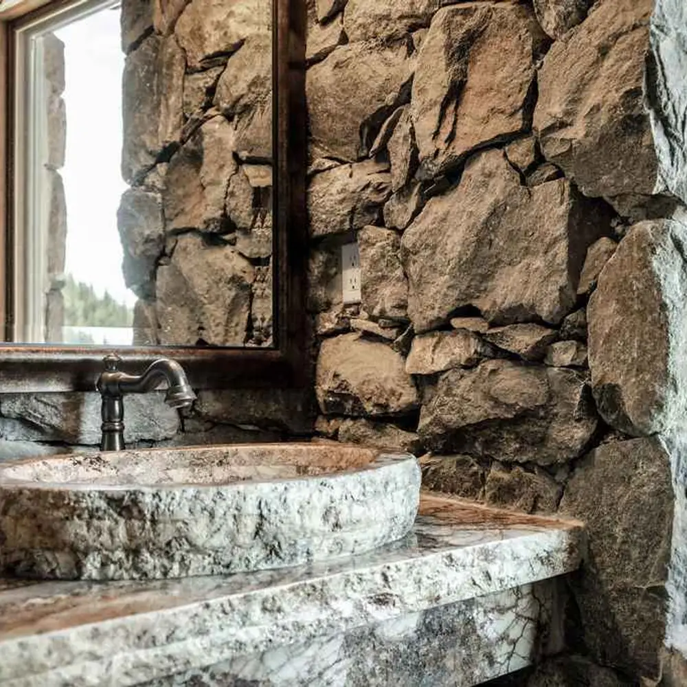 Half bathroom in the on-site private gym