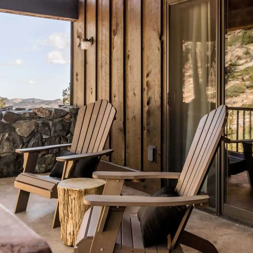 Balcony for the second-level living area and bedroom 2