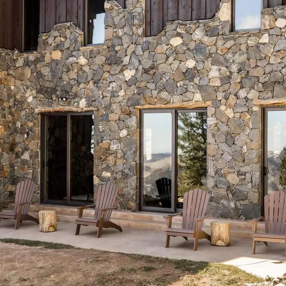 Main level patio with seating
