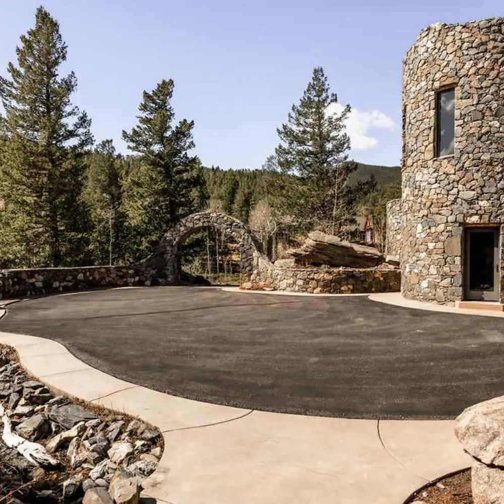 Upper driveway (this garage is not available for guest use)