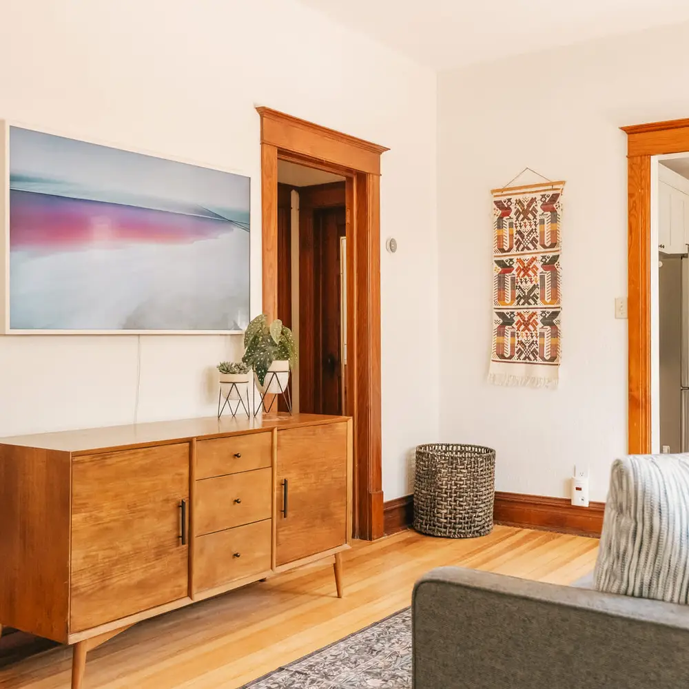 Living area with TV
