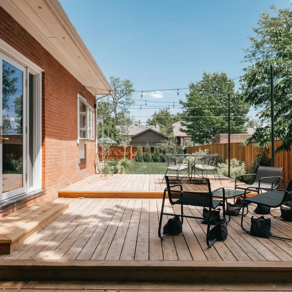 Backyard deck