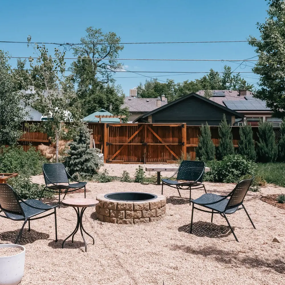 Backyard *Please note that the fire pit is not listed as an amenity. It is not available for use during fire bans, and wood is not provided to guests.*