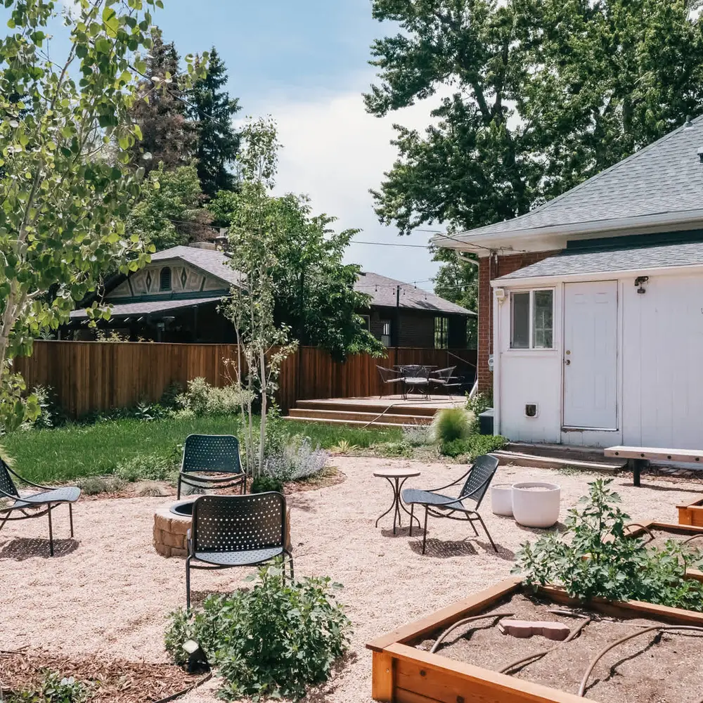 Backyard *Please note that the fire pit is not listed as an amenity. It is not available for use during fire bans, and wood is not provided to guests.*