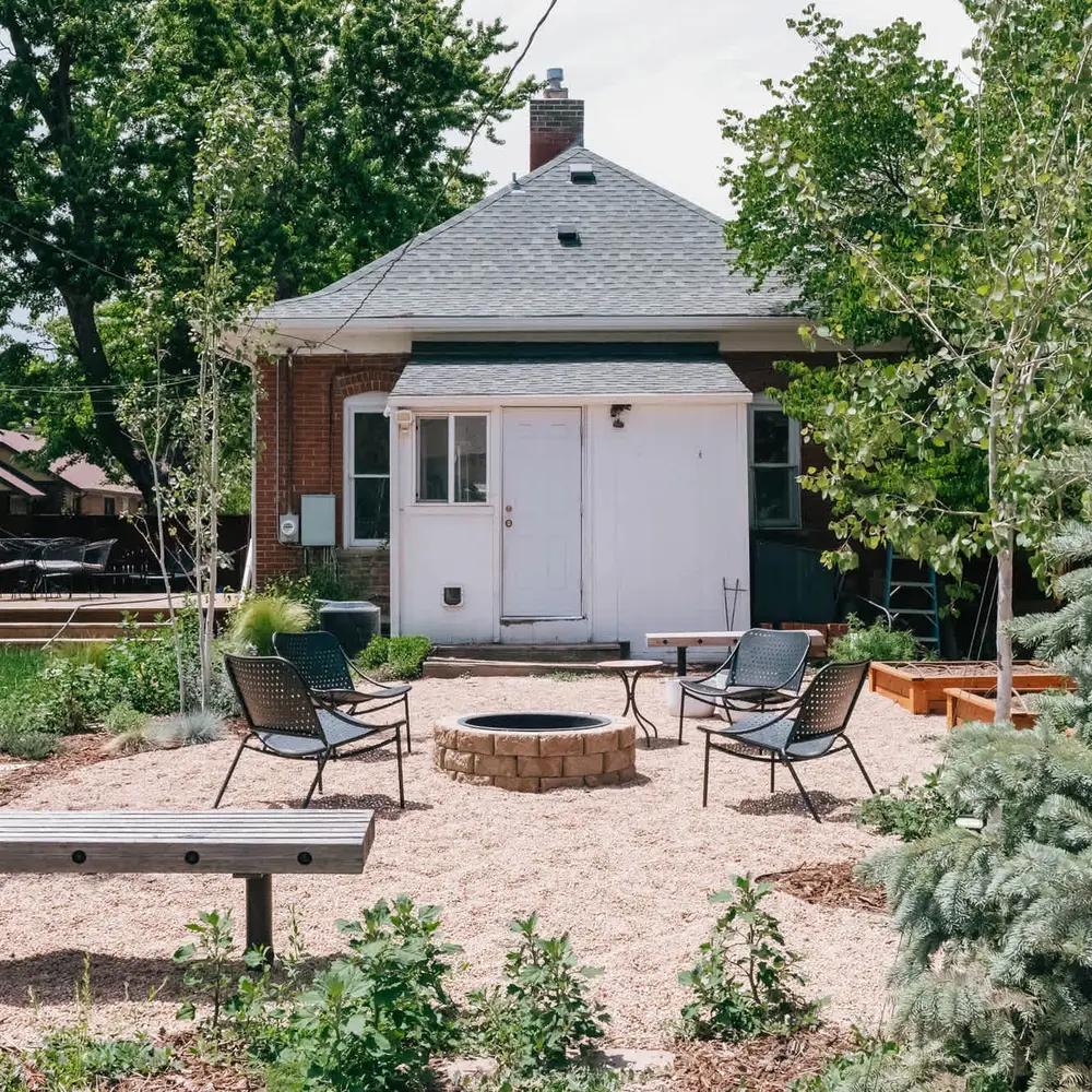Backyard *Please note that the fire pit is not listed as an amenity. It is not available for use during fire bans, and wood is not provided to guests.*