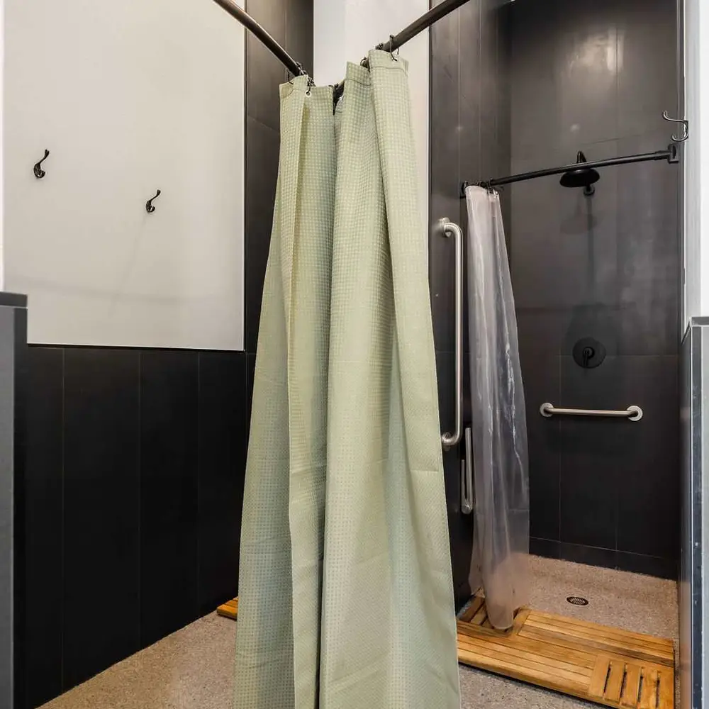 Bathroom/shower facilities in the Community Center