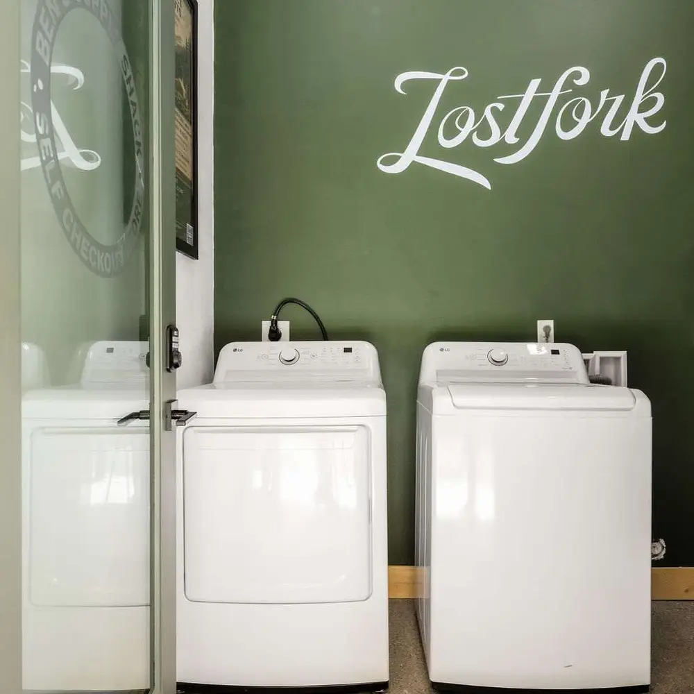 Laundry machines in the Community Center