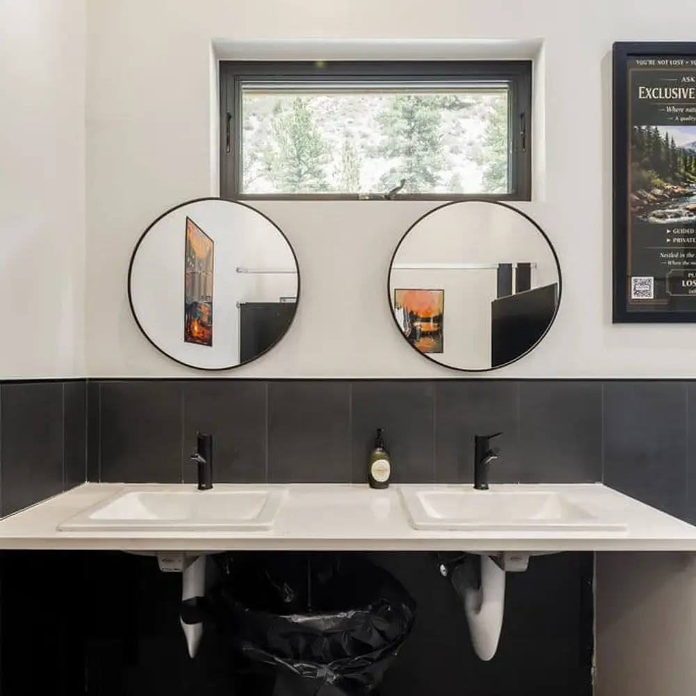 Bathroom/shower facilities in the Community Center