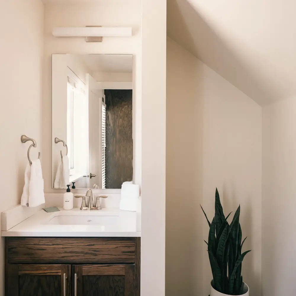 Half bathroom on main level