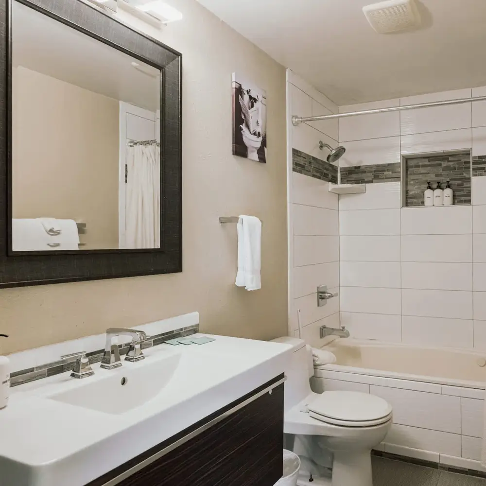 Hallway bathroom