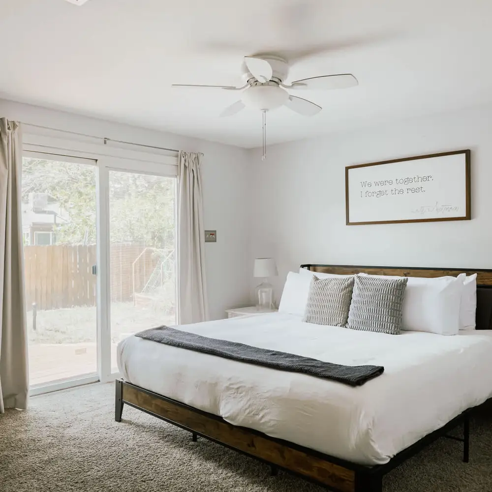 Bedroom 1 with king bed