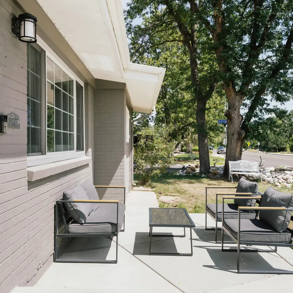 Seating in front of home