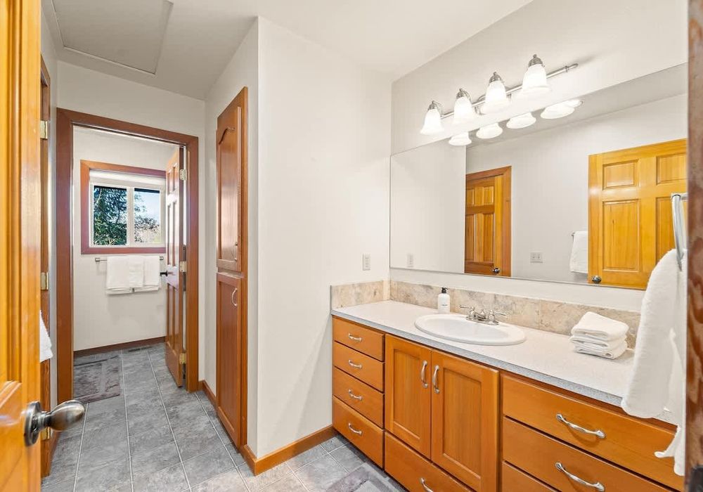 3 of 4 bathrooms at the property.