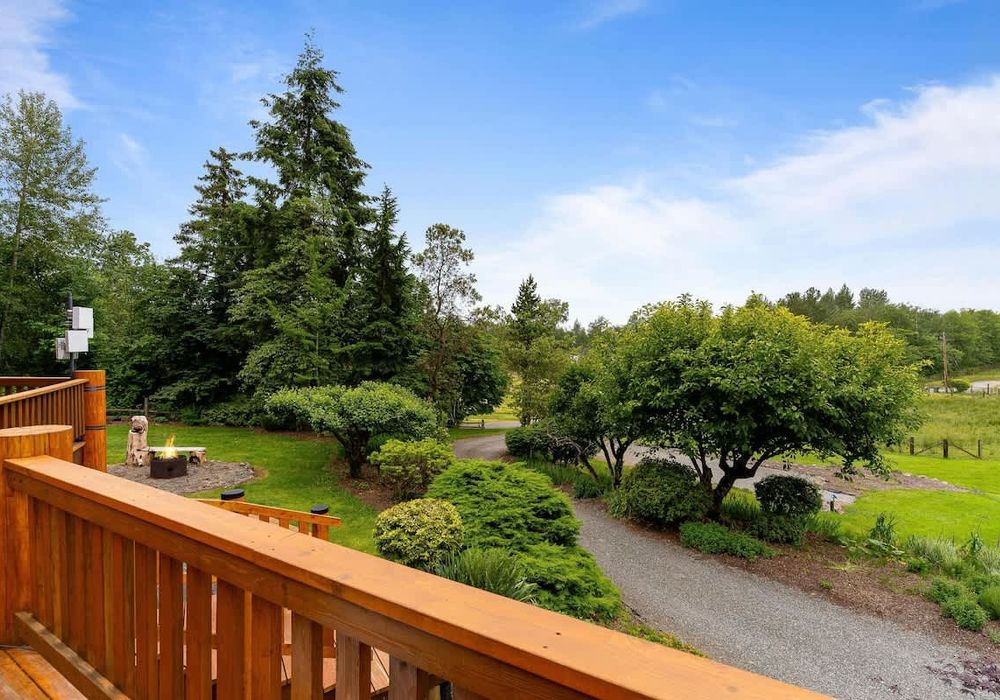 Panoramic views from outdoor patios.