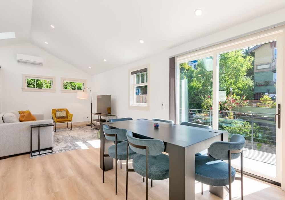 Open concept living with lots of fresh air and natural light.