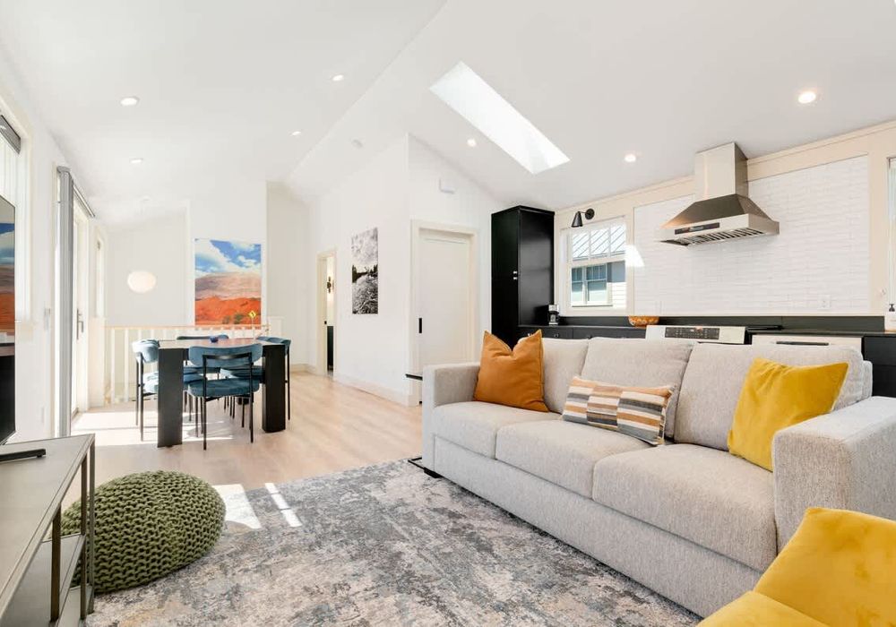 Open concept living with lots of fresh air and natural light.