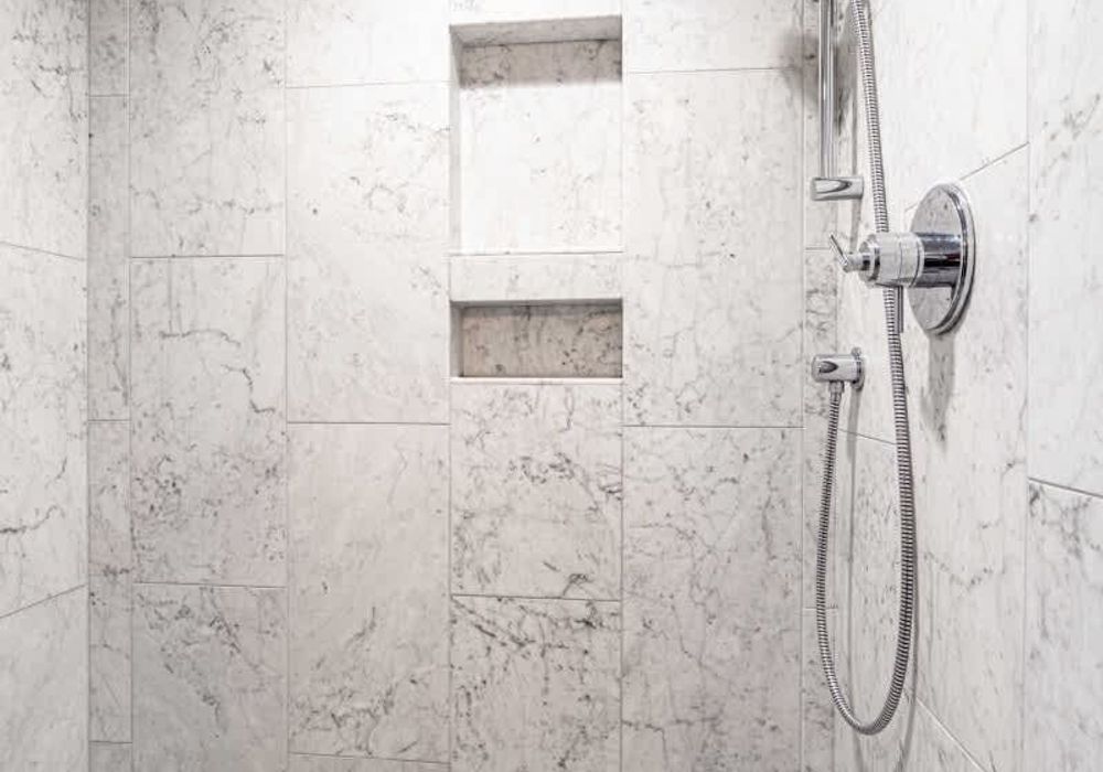 Downstairs bathroom with stand up shower