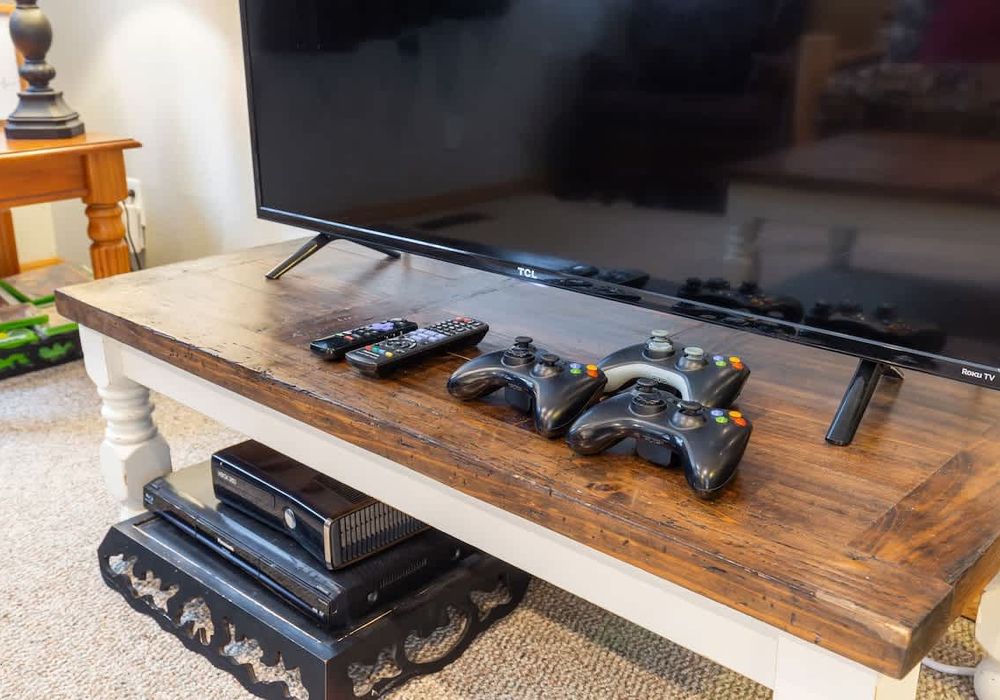 Enjoy the Xbox in the loft.
