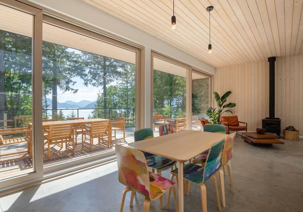 Dining with a view.