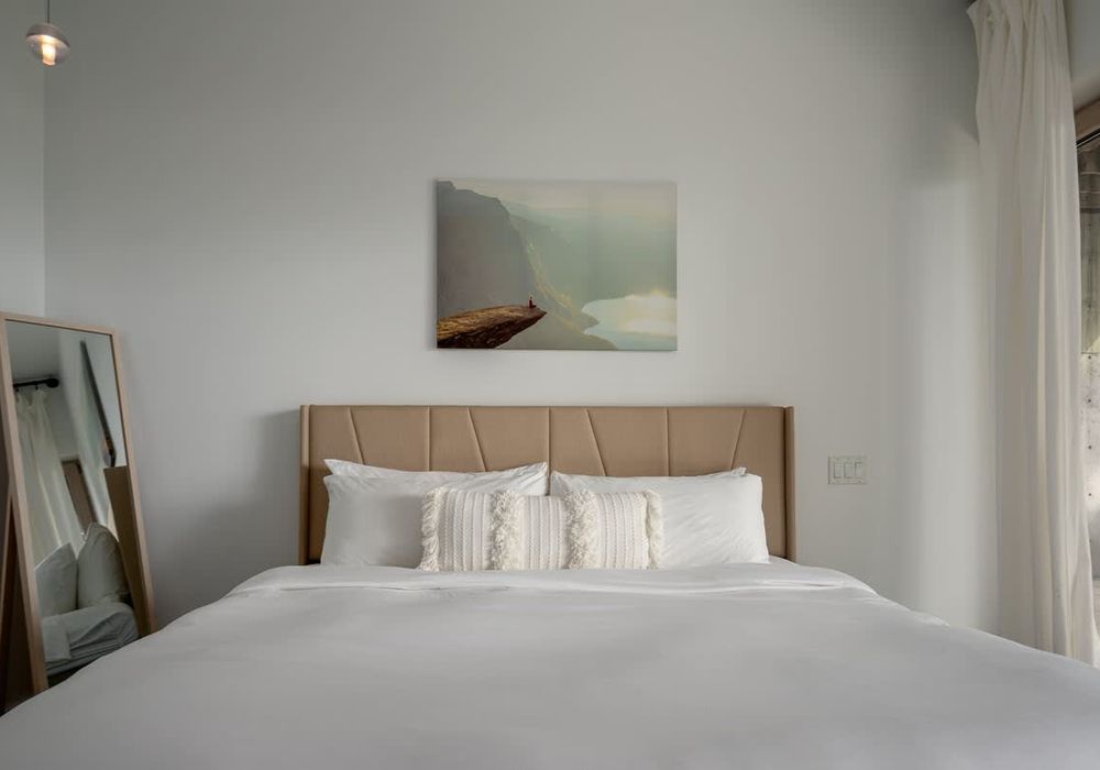 Large King bed in the second bedroom