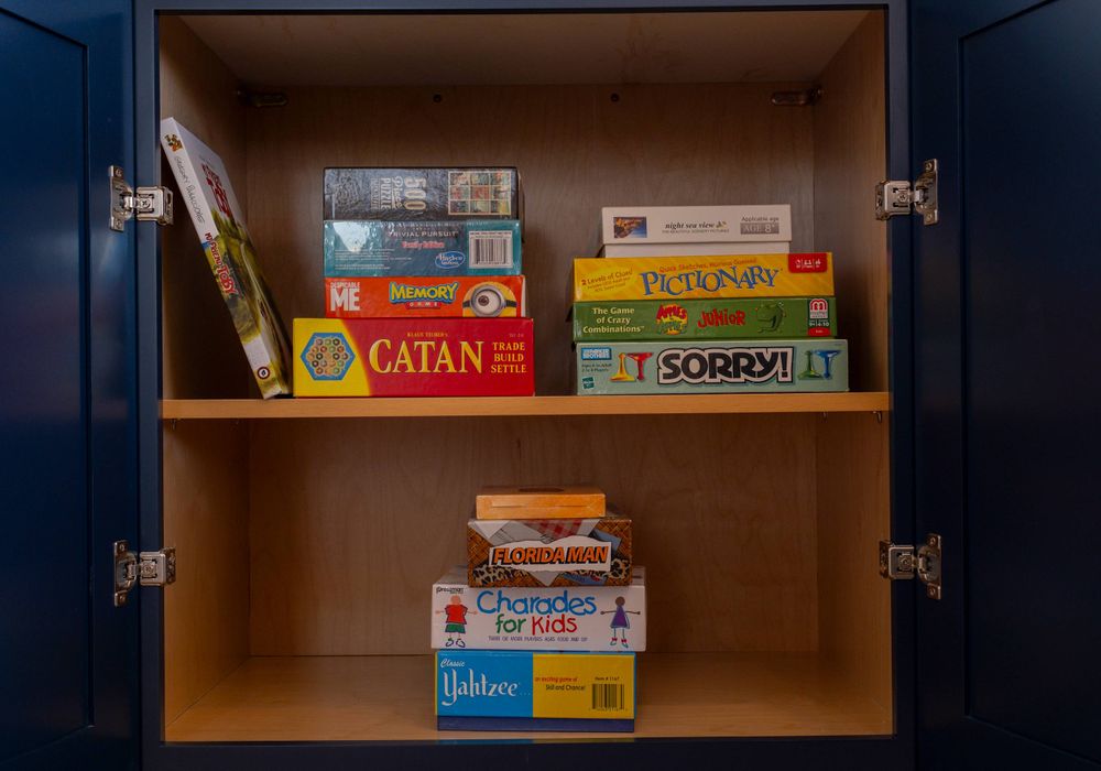 Game night is covered—Catan, Uno, puzzles, and more for all ages.