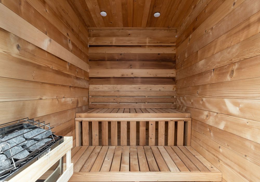 Feel free to use the sauna during your stay. It's private, and located in the backyard.