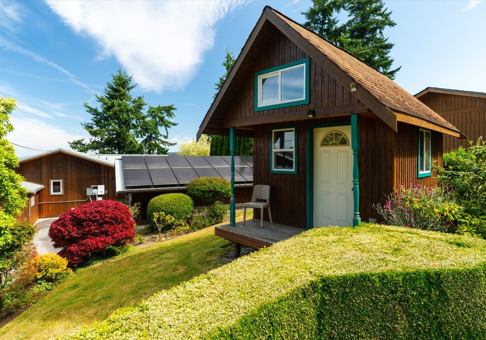 Yoga studio sits a just up the driveway from the main house. Fully private.