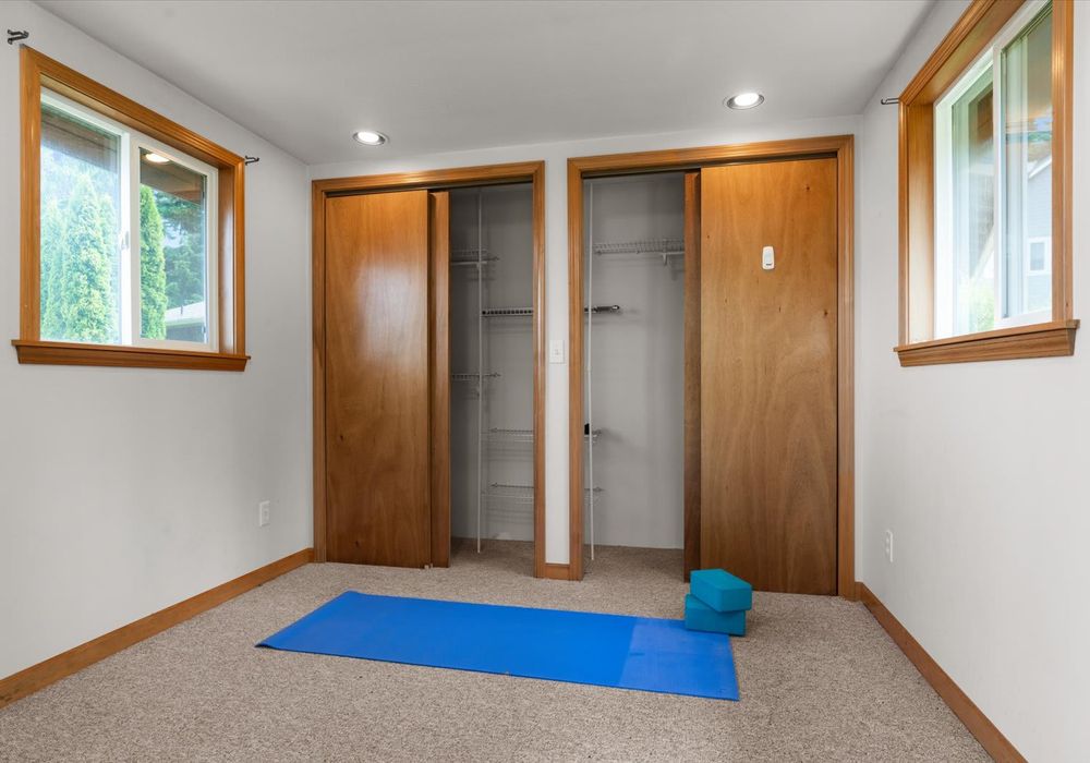 The yoga studio is a great place for space and solitude during your stay.