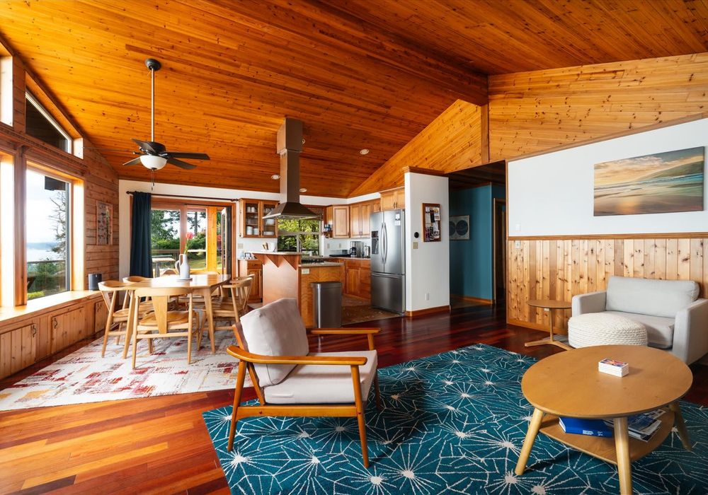 Fully open living space with views