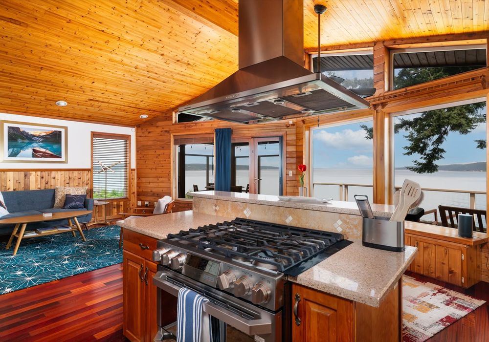 Fully open living space with views