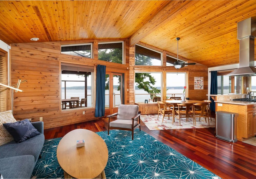 Fully open living space with views