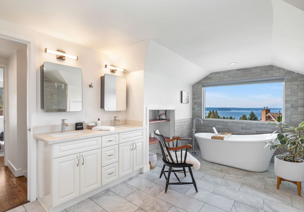 A bath with a view.