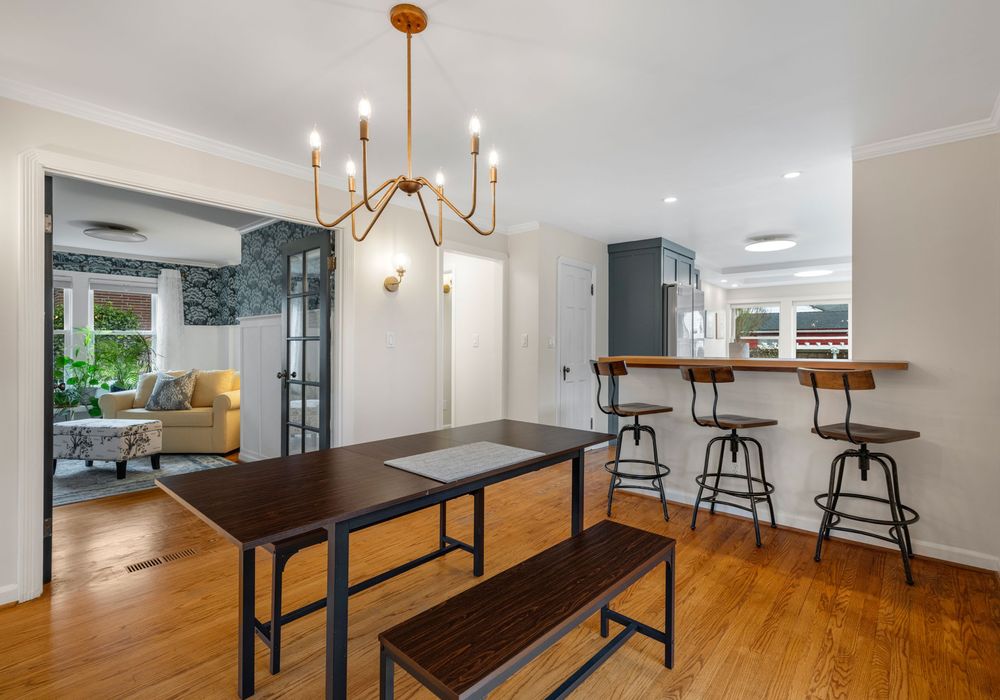 Dining space designed for shared meals and easy conversation.