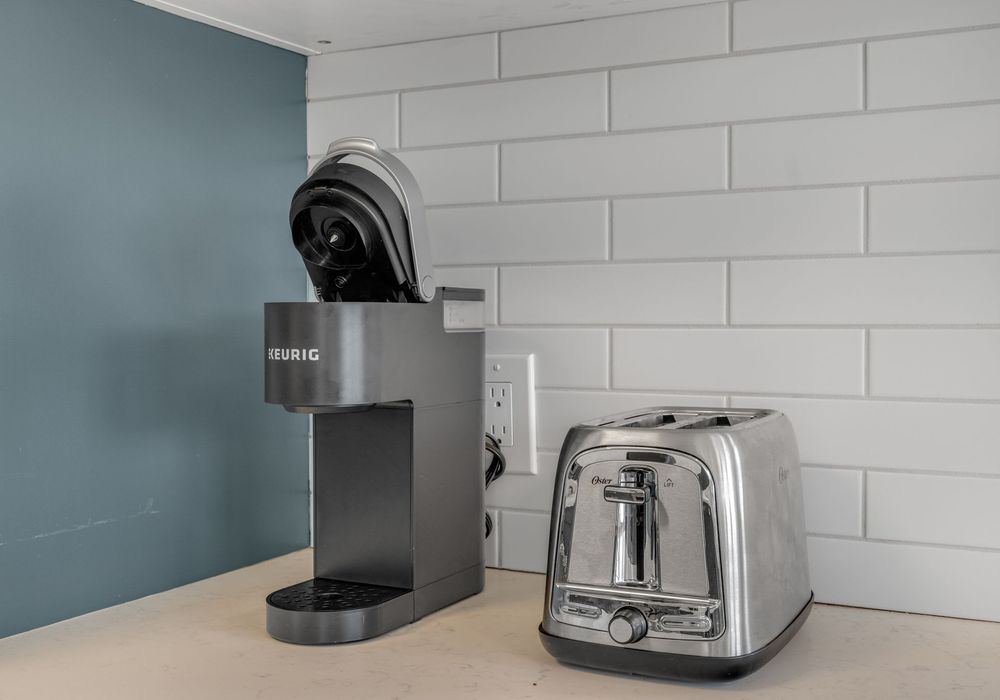 Coffee setup ready for slow mornings or quick pick-me-ups.