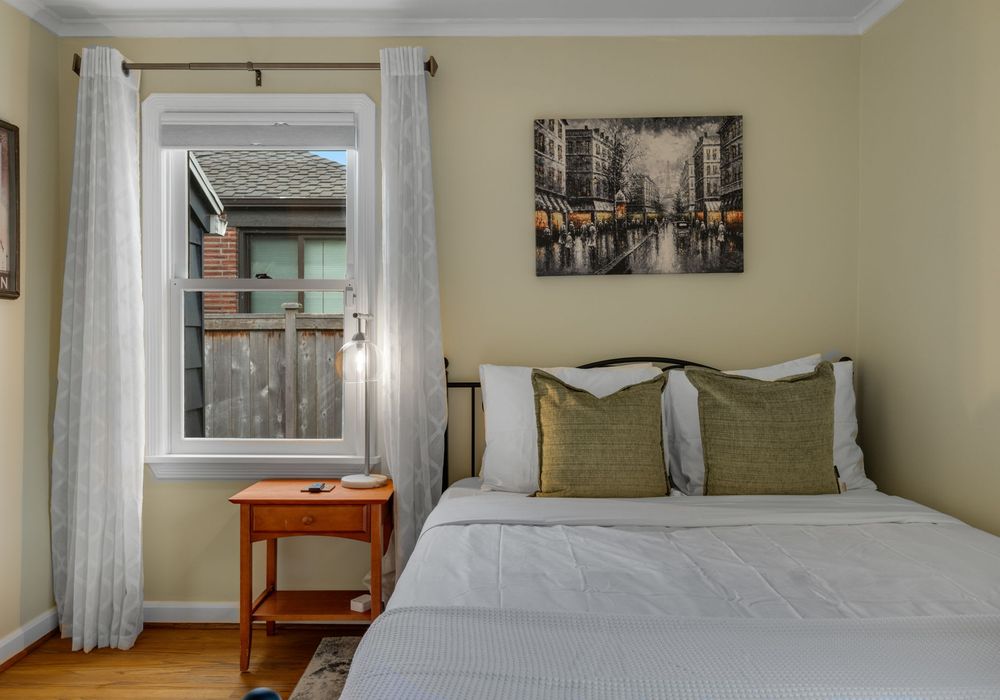 Cozy sleeping space with soft lighting and a peaceful vibe.