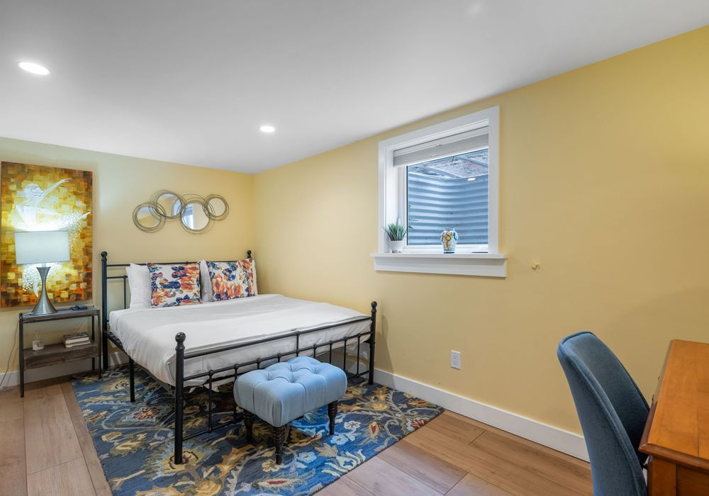 Calm and comfortable bedroom designed for restful nights.