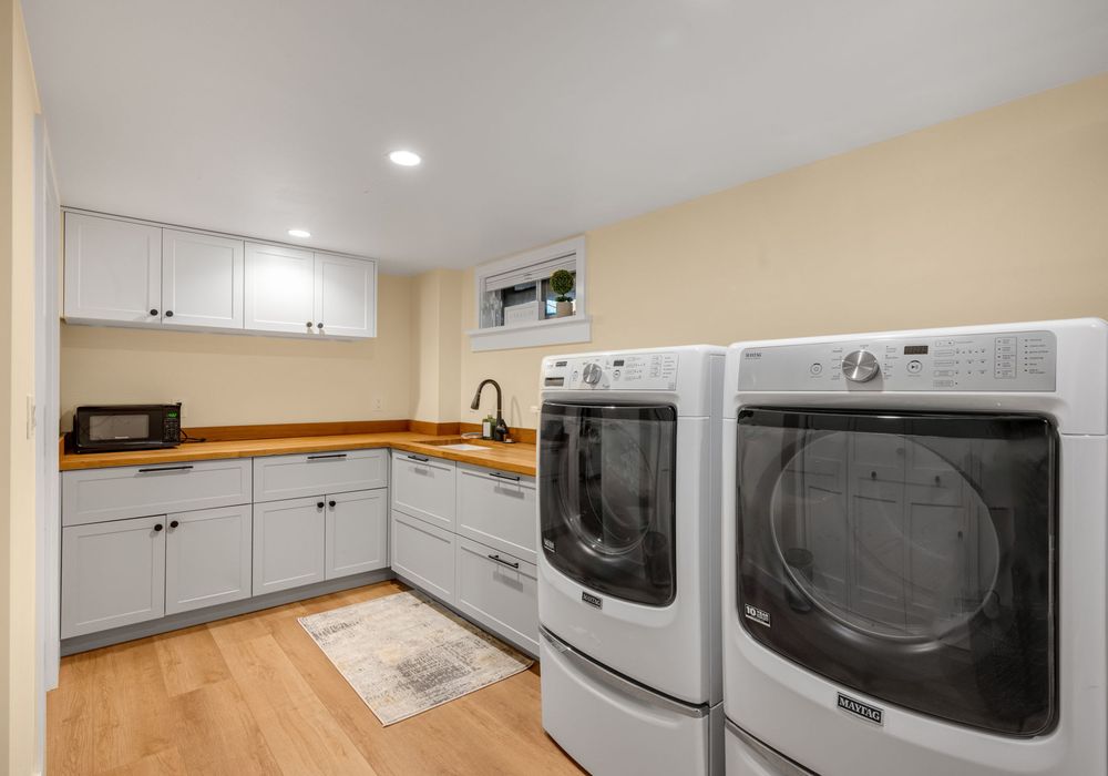 Easy laundry setup for a comfortable, stress-free stay.
