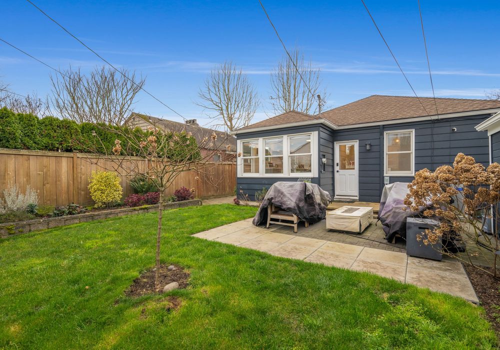 Private backyard perfect for fresh air, lounging, or casual hangouts.