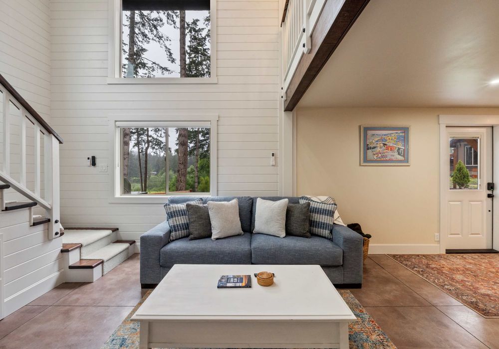 Spacious living room perfect for lounging, movie nights, and connection.