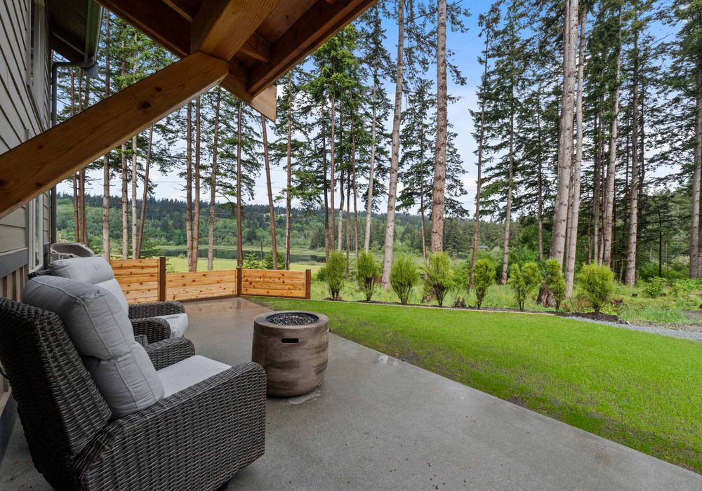 Breathe in the fresh air while relaxing with views of trees and nature.