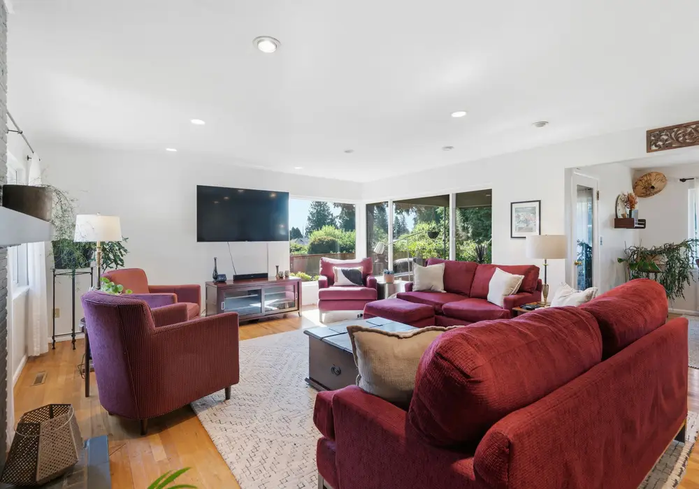 Spacious gathering area perfect for relaxing together.