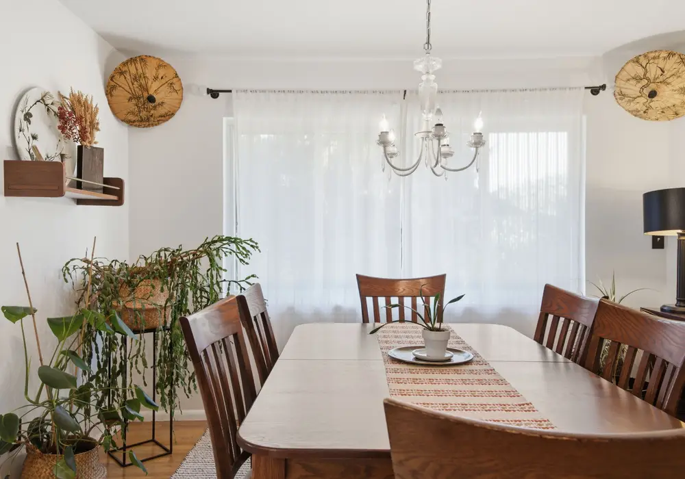 Share memorable meals in this bright dining space.