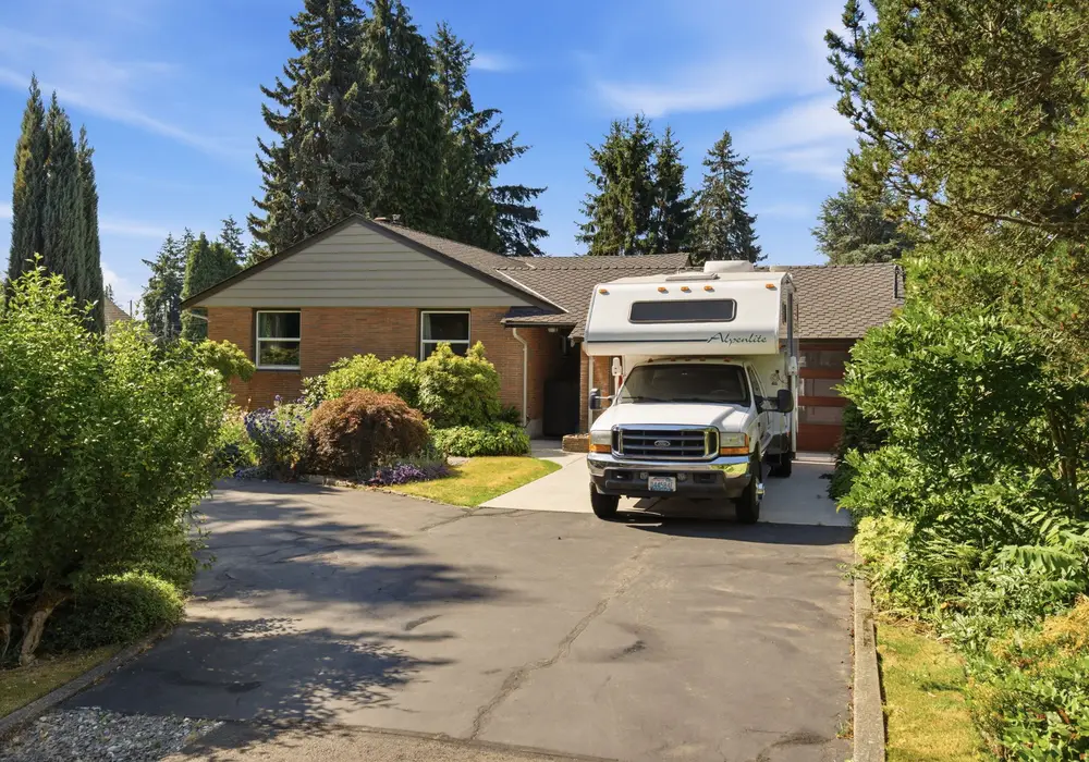 Enjoy the peaceful surroundings from the front yard.