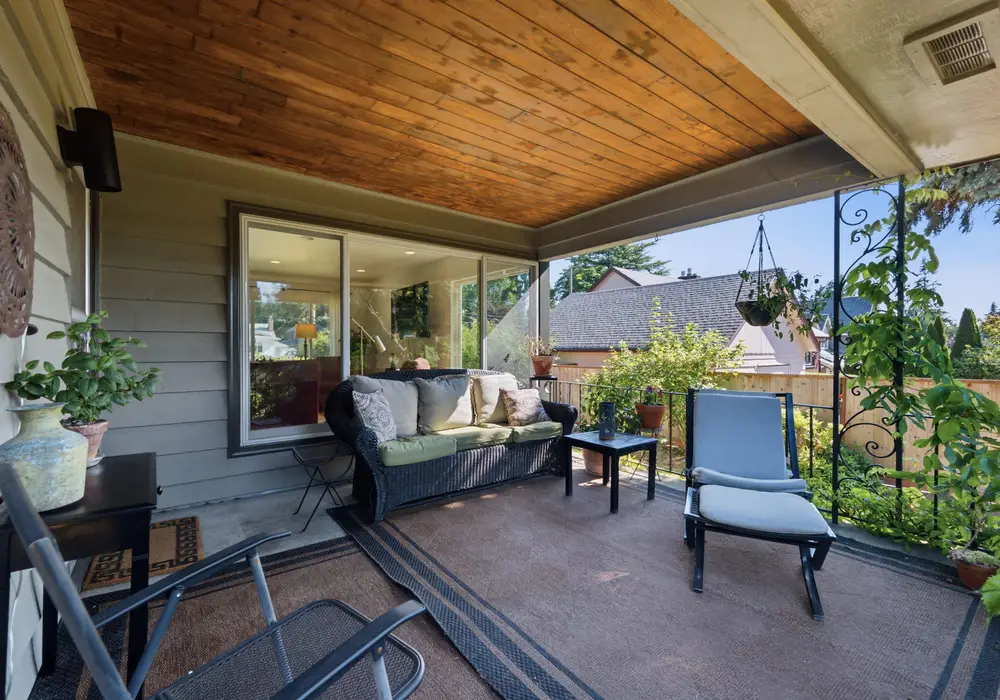 Enjoy indoor-outdoor living with easy access to the patio.