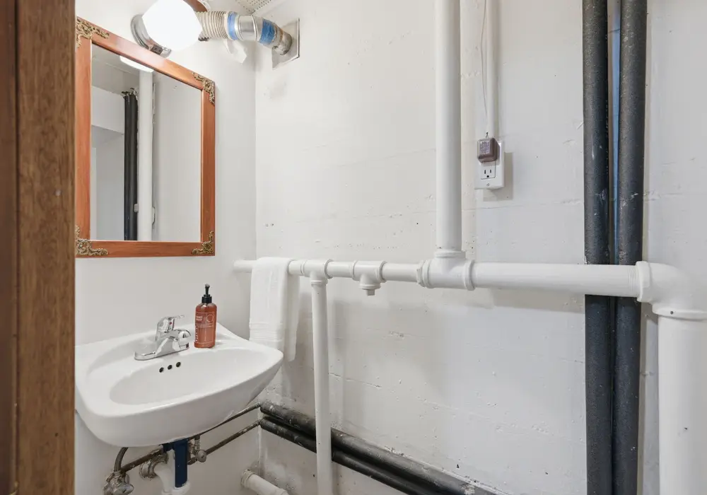 Extra bathroom helps make group stays more comfortable.