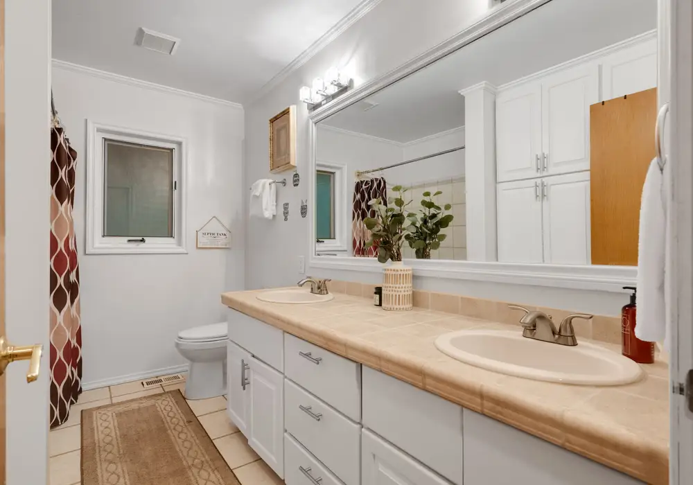Freshen up and get ready for the day in a clean, comfortable space.