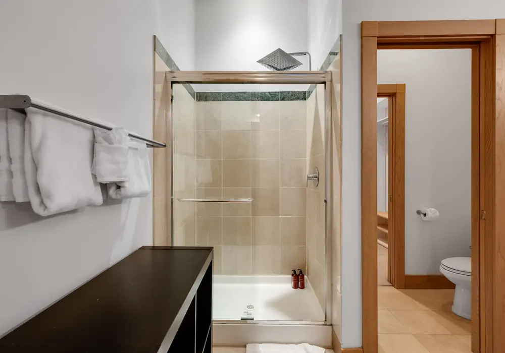 Enjoy a refreshing shower and get ready at your own pace.